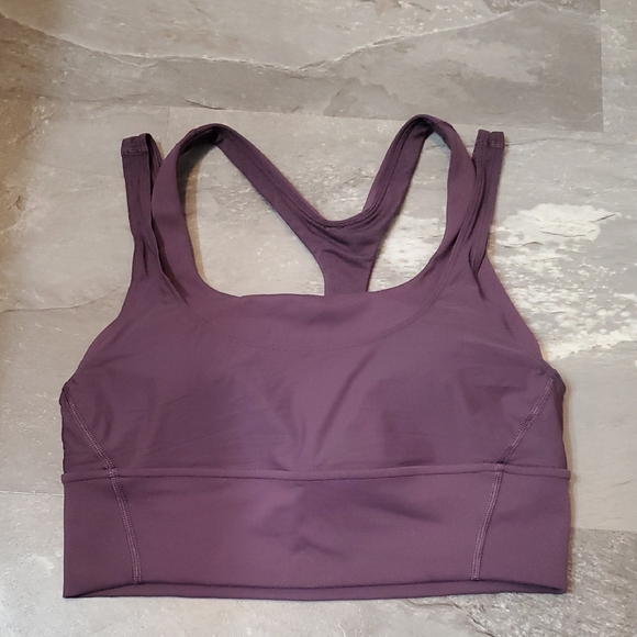 Wunder Train Mesh Racerback Tank Top Medium Support. Crossed Back. Purple. 6. - Picture 3 of 7